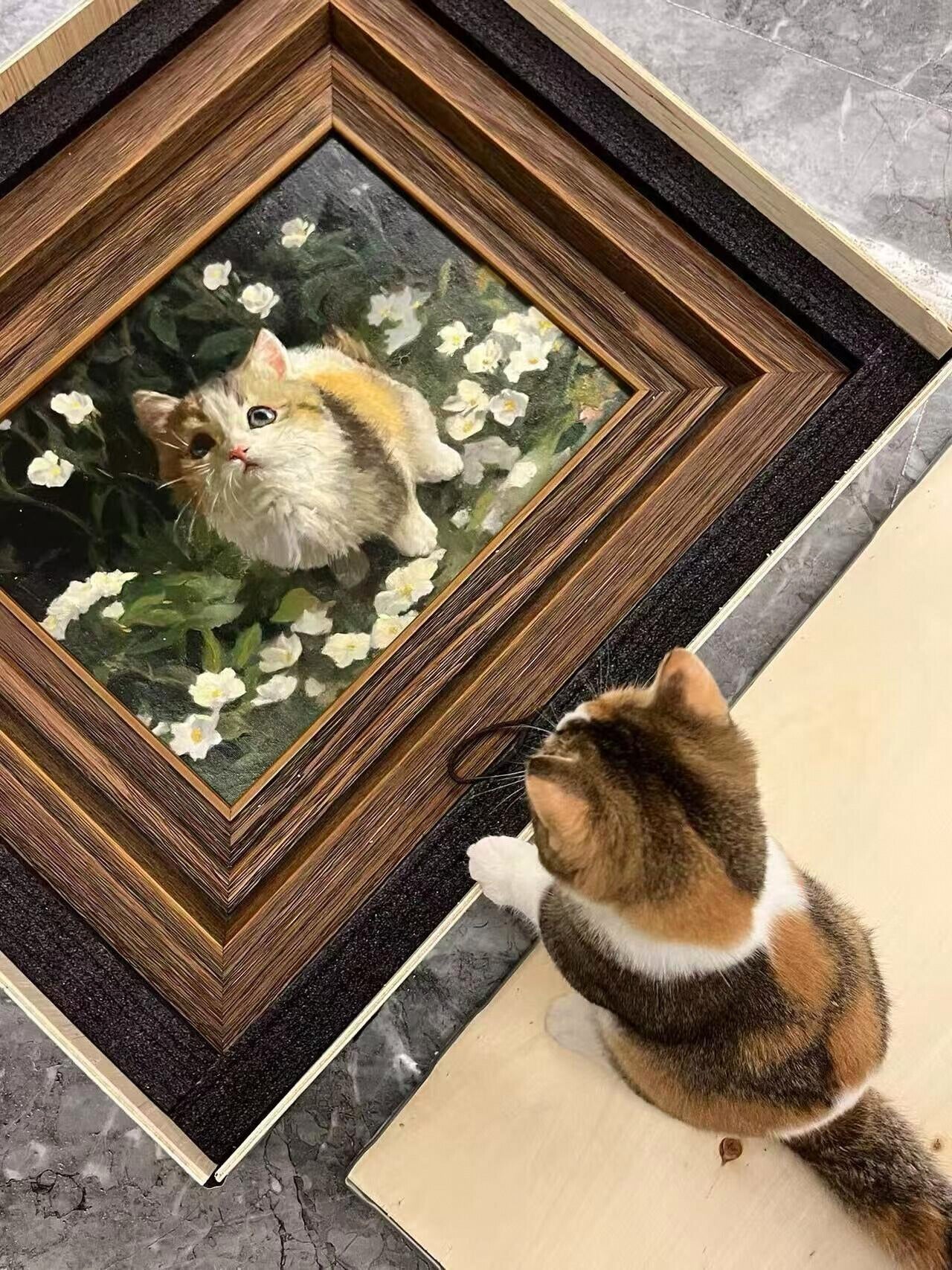 Custom 100% Hand-Painted Pet Portrait (Canvas/Wood)!