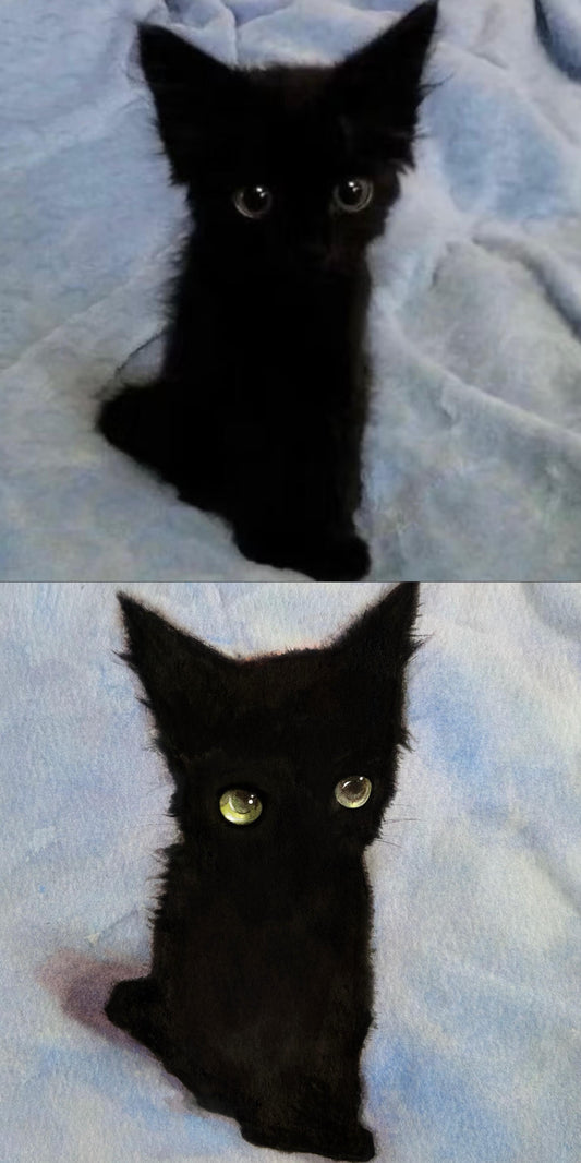 Custom Watercolor Pet Portrait – Handcrafted Artistic Illustration Turn your pet’s photo into a stunning watercolor portrait — soft, expressive, and full of life.