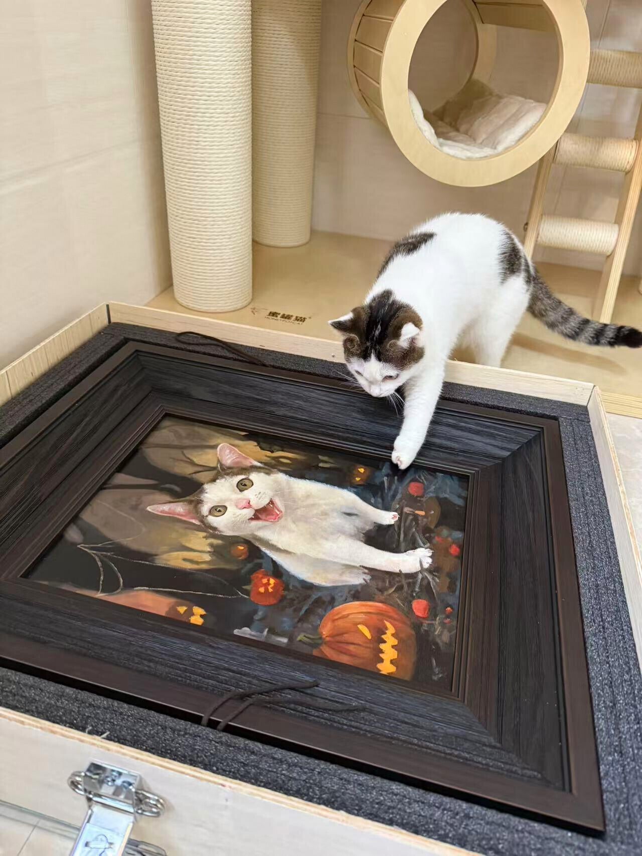 Custom 100% Hand-Painted Pet Portrait (Canvas/Wood)!